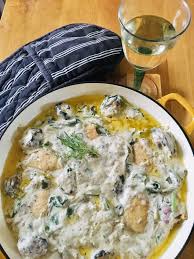 Chicken In Creme Fraiche Mushroom Mustard And Brandy Sauce With Seasonal Asparagus Wine With Food In 2020 Food Cuisine Recipes Light Recipes