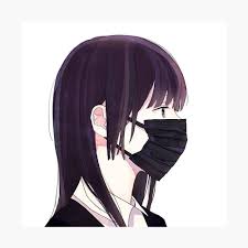 Cool anime girls with mask. Anime Mask Girl Coronavirus Poster By Shining Art Redbubble
