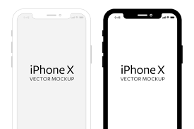 Iphone X Vector Mockup New Templates Template Design Mockup