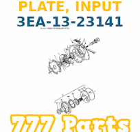 Komatsu PLATE, INPUT 3EA-13-23141