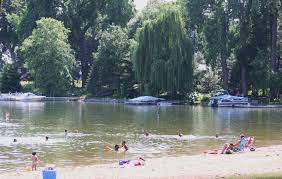 This Is Lake Owasso In Northeast Roseville A Suburb Of St Paul Mn This Has Been A Popular Swimming Spot For Decades I Came Close Trip Water Wheel Lake