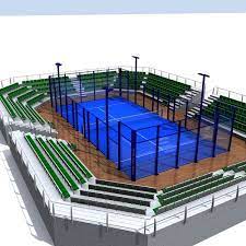 paddle court 3d model paddle tennis court by modelit3d paddle sports training facility court