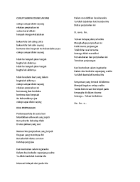 Kekasih awal dan akhir album: Lirik Lagu Bkg