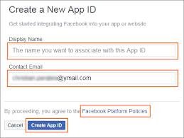 Can't find anything in settings. How Do I Get A Facebook Application Id