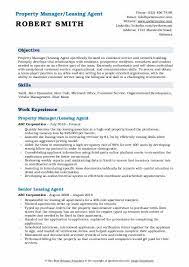 Real estate agent responsibilities include marketing listings and providing guidance to buyers and sellers. Leasing Agent Resume Samples Qwikresume