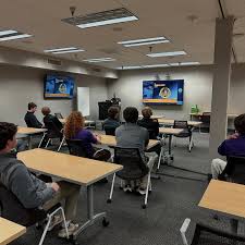 Brad Arling '89 spoke to Mrs. Daubenmerkl's Catholic Morality classes. Brad  speaks to various schools throughout the year as part of the Think First  Program through Tri-Health. Brad is pictured with some