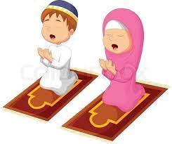 30+ gambar kartun muslimah sedang berdoa. Muslim Praying Vector Colourbox Muslim Kids Islamic Cartoon Islamic Kids Activities