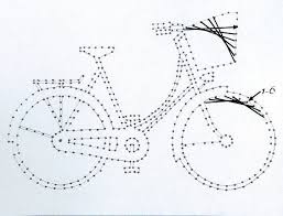 Fahrrad Fahrenfahrrad Fahren Fahren Fahrrad Fadenkunst Muster Geschenke Selber Machen Fadenkunst