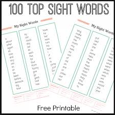 Breakdown the string into a list of words words = word.lower() for word in my_str.split() #. Top Sight Word Lists Free Printables