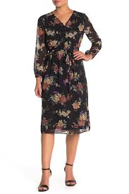 Dr2 By Daniel Rainn V Neck Long Sleeve Dress Hide Buy