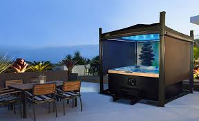 Hot tub enclosure ideas the design of your hot tub enclosure depends on several factors such as the size of your hot tub, the space available for the enclosure, and your budget. Hot Tub Gazebos Covers Enclosures Hot Tub Covers