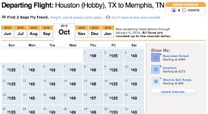 Southwest Low Fare Calendar Templates Free Printable