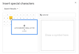 The special characters chart available in google docs also consists of a bunch of superscript and subscript characters to use. How To Do Subscript Superscript In Google Docs