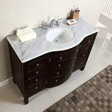 China marble vanity tops guide: 48 Single Sink White Marble Top Bathroom Vanity Cabinet Bath Furniture 274wm 609224900938 Ebay