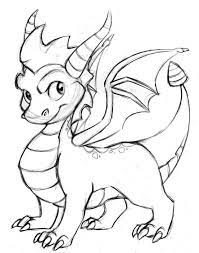 Skylanders Dragon Coloring Page Cute Dragon Drawing Dragon Sketch