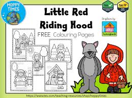 Get the premium version to get the coloring page without this text. Little Red Riding Hood Colouring Booklet Teaching Resources