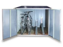 Tepro Fahrradbox Fur Bis Zu 4 Fahrrader Lidl Deutschland Fahrradbox Fahrradkeller Metallschuppen