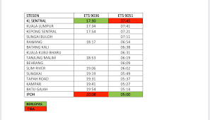 (jadual untuk kereta ets dari ipoh ke kl sentral). Ktmb 03 2267 1200 On Twitter Hi Ada Cik Boleh Semak Jadual Di Bawah