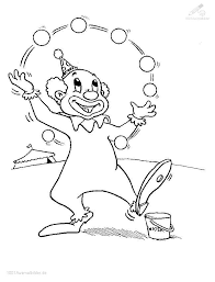 1001 Ausmalbilder Zirkus Clown Ausmalbild Clown