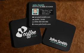 Upload your own logo, add necessary text (name, company, address, slogan etc.) and make a lasting impression today! 40 Mini Square Business Cards Design Design Graphic Design Junction