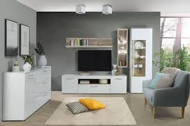Weitere ideen zu wohnzimmer sideboard, sideboard, wohnzimmer. Wohnzimmer Bianca Hochglanz Weiss 5 Teilig Mit Led Wohnwand Sideboard Expendio