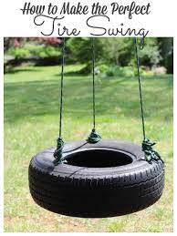 Diy How To Make A Tire Swing For 2 Kids Easy Set Up In 1 Hour Lehman Lane Tire Swing Diy Tire Swing Outdoor Diy Projects