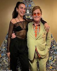 Dua Lipa Poses For Fun Snaps With Sir Elton John Following Cold Heart Release Internewscast