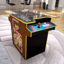 Arcade1up Ms Pacman 8 Games In 1 Full Size Cocktail Table Ms Pacman Wood Grain 815221022980 Best Buy In 2020 Game Room Family Arcade Game Room Game Room