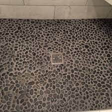 Get free shipping on qualified shower, black pebble tile or buy online pick up in store today in the flooring department. Glazed Charcoal Black Pebble Tile Pebble Tile Shop