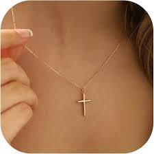 Women's Gold Cross Necklace