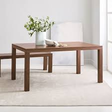 Arc base pedestal dining table. Canyon Solid Wood Dining Table