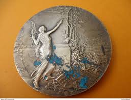 Plan de travail et crédence. Frankreich Medaille Du Travail Journal Le Matin Courage Travail Patrie Bronze Rene Riberon 1904 Med227