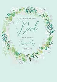 This is a sad time in your life. Loss Of Your Dad Sympathy Personalised Card Funky Pigeon