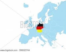 * you can convert svg (vector) map of germany to eps, vector pdf etc. Germany On Europe Map Vector Photo Free Trial Bigstock