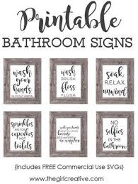 Immediately stick the words to the canvas. Humor Free Printable Funny Bathroom Signs Trendecors