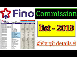 Fino Payment Bank Commision Structure 2019