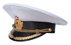 Ussr Soviet Naval Officer White Parade Peaked Visor Hat Of Captains Navy Fleet Visor Hats Military Appreciation Military Cap