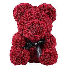 Bears4u sends custom teddy bear gifts throughout the uk and since we first started in 2005 we have homed thousands of our cute and cuddly teddies. Teddy Bear Rose Flowers Unique Gifts Online The Little Flower Shop