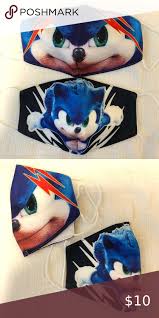 3 25 Sonic The Hedgehog Youth Boys Face Mask Boy Face Kids Accessories Sonic Birthday Parties