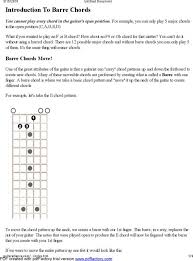 Download Example Basic Guitar Chord Chart With Fingers For