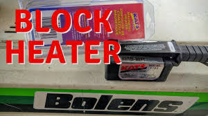 Cold Diesel Won T Start Block Heater Review Bolens Tractor Plowing Snow Youtube