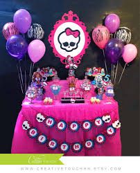 Monster High Birthday Party Ideas Photo 1 Of 25 Monster High Birthday Party Monster High Birthday Monster High Decorations