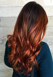Auburn locks with fiery tips. 55 Auburn Hair Color Shades To Burn For Auburn Hair Dye Tips Hair Color Auburn Auburn Hair Dye Hair Dye Tips
