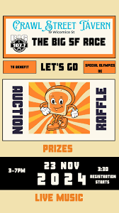 Signing up for the Big 5F Race is easy! Just show up to Crawl Street Tavern  at 3:30 PM for registration, and get ready for an afternoon of fun. You can  access pledge forms here. ⬇️, ...