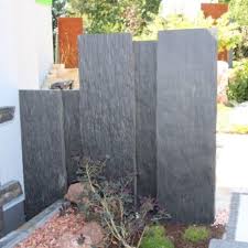 Sichtschutz Schieferbretter Schieferstehlen Schiefer Sichtschutz Stein Schieferbrett Steinmauer Garten