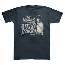 men s bob ross t shirt navy heather xl blue bob ross t shirt bob ross cool shirts
