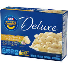 Box includes macaroni noodles and original flavor cheese sauce mix. Kraft Deluxe Macaroni Cheese Products