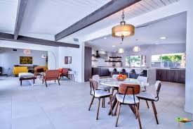Modern contemporary urban design mid century kitchen room oval dining table, white, marble faux. 20 Mid Century Modern Dining Room Ideas Photos Home Stratosphere