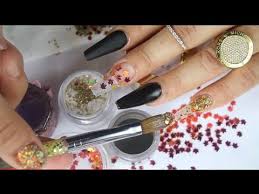 ¿los hombres con uñas desagradables usan uñas postizas? Unas Acrilicas Negras Con Ojitas Secas Encapsuladas Youtube