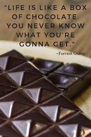 Gump repeated by her son during the movie. Life Is Like A Box Of Chocolate You Never Know What You Re Gonna Get 110 Pages Notebook With Forrest Gump Quote Motivate Yourself Goal Score Your 9781092921411 Amazon Com Books